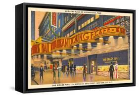 Brass Rail Bar, New York City-null-Framed Stretched Canvas