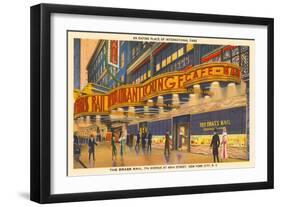 Brass Rail Bar, New York City-null-Framed Art Print