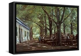 Brasserie À Branneburg (Outdoor Café in Branneburg, Germany), 1893-Max Liebermann-Framed Stretched Canvas