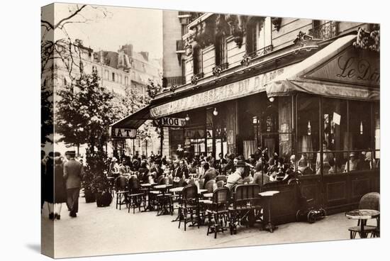 Brasserie Cafe Du Dome, Paris, 1920-null-Stretched Canvas