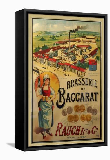 Brasserie de Baccarat-null-Framed Stretched Canvas