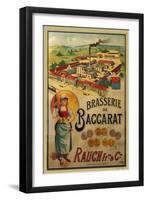Brasserie de Baccarat-null-Framed Giclee Print