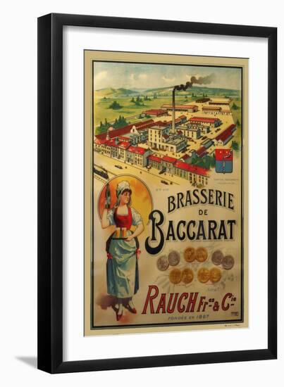 Brasserie de Baccarat-null-Framed Giclee Print