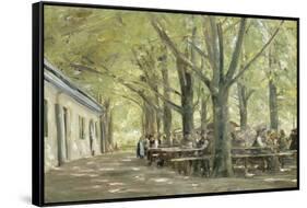 Brasserie de campagne à Brannenbourg (Bavière)-Max Liebermann-Framed Stretched Canvas