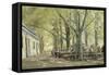 Brasserie de campagne à Brannenbourg (Bavière)-Max Liebermann-Framed Stretched Canvas