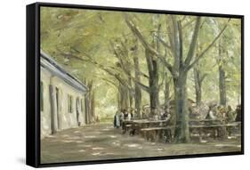Brasserie de campagne à Brannenbourg (Bavière)-Max Liebermann-Framed Stretched Canvas