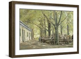 Brasserie de campagne à Brannenbourg (Bavière)-Max Liebermann-Framed Giclee Print