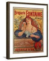 Brasserie Fontaine-null-Framed Giclee Print