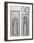 Brasses of John Newcourt and Brome Whorewood in Old St Paul's Cathedral, City of London, 1656-Wenceslaus Hollar-Framed Giclee Print