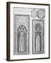 Brasses of John Newcourt and Brome Whorewood in Old St Paul's Cathedral, City of London, 1656-Wenceslaus Hollar-Framed Giclee Print