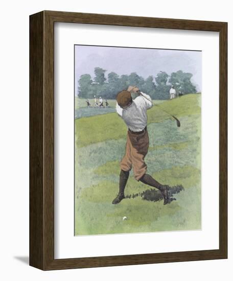 Brassy Lie-Arthur Burdett Frost-Framed Art Print