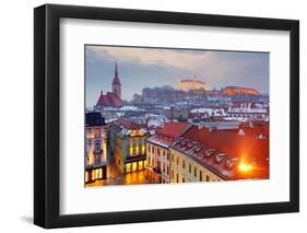 Bratislava Panorama - Slovakia - Eastern Europe City-TTstudio-Framed Photographic Print