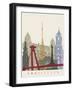 Bratislava Skyline Poster-paulrommer-Framed Art Print