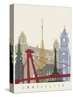 Bratislava Skyline Poster-paulrommer-Stretched Canvas