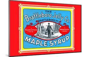 Brattleboro Jelly Co. Maple Syrup-null-Mounted Art Print