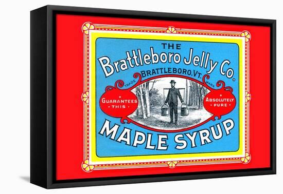 Brattleboro Jelly Co. Maple Syrup-null-Framed Stretched Canvas