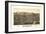 Brattleboro, Vermont - Panoramic Map-Lantern Press-Framed Art Print