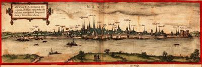 Civitates Orbis Terrarum: Cusco, View of the City and its Environs in 1576-Braun and Hogenberg-Framed Giclee Print