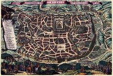 Map of Hamburg, from 'Cities of the World'-Braun Hogenberg-Stretched Canvas