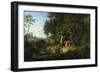 Brautzug in Einer Fruehlingslandschaft, 1847-Ludwig Richter-Framed Giclee Print