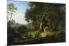 Brautzug in Einer Fruehlingslandschaft, 1847-Ludwig Richter-Mounted Giclee Print