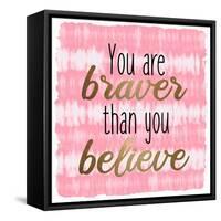 Braver Tie Dye 1-Kimberly Allen-Framed Stretched Canvas