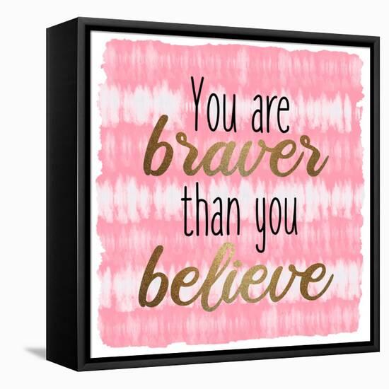 Braver Tie Dye 1-Kimberly Allen-Framed Stretched Canvas