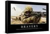 Bravery: Inspirational Quote and Motivational Poster-null-Framed Stretched Canvas