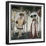 Braves and Heroines Series: Goffredo Di Buglione and Delfila-Giacomo Jaquerio-Framed Giclee Print