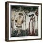 Braves and Heroines Series: Goffredo Di Buglione and Delfila-Giacomo Jaquerio-Framed Giclee Print