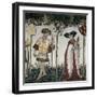 Braves and Heroines Series: Goffredo Di Buglione and Delfila-Giacomo Jaquerio-Framed Giclee Print