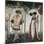 Braves and Heroines Series: Goffredo Di Buglione and Delfila-Giacomo Jaquerio-Mounted Giclee Print