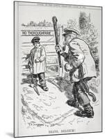 Bravo Belgium! from 'Punch' Magazine, Vol CXLVII P.143, Pub. August 12th, 1914-Frederick Henry Townsend-Mounted Giclee Print