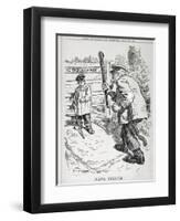 Bravo Belgium! from 'Punch' Magazine, Vol CXLVII P.143, Pub. August 12th, 1914-Frederick Henry Townsend-Framed Giclee Print