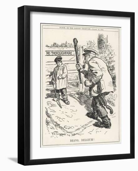 Bravo Belgium!-F.h. Townsend-Framed Art Print