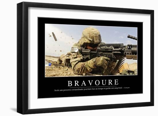 Bravoure: Citation Et Affiche D'Inspiration Et Motivation-null-Framed Premium Photographic Print