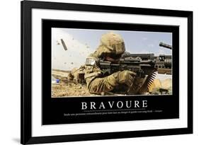 Bravoure: Citation Et Affiche D'Inspiration Et Motivation-null-Framed Photographic Print