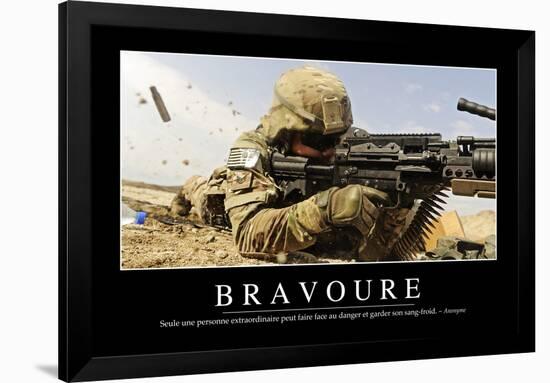 Bravoure: Citation Et Affiche D'Inspiration Et Motivation-null-Framed Photographic Print