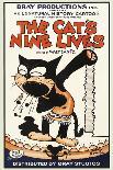 The Cat's Nine Lives-Bray Productions-Framed Stretched Canvas