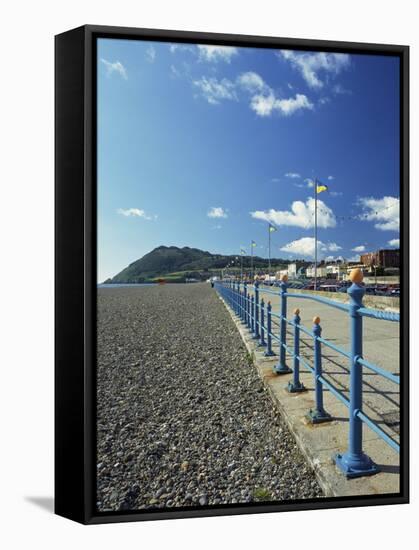 Bray Promenade and Beach Towards Bray Head, Bray, County Dublin, Republic of Ireland-Pearl Bucknall-Framed Stretched Canvas