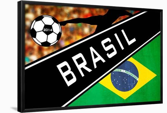 Brazil 2014 - Brazil-null-Framed Poster