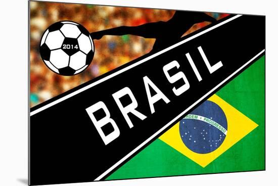 Brazil 2014 - Brazil-null-Mounted Poster