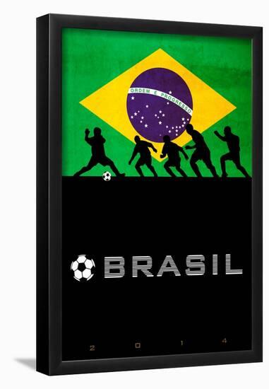 Brazil 2014 - Brazil-null-Framed Poster