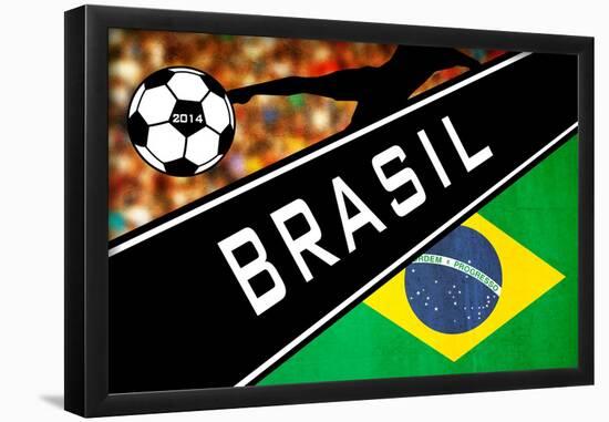 Brazil 2014 - Brazil-null-Framed Poster