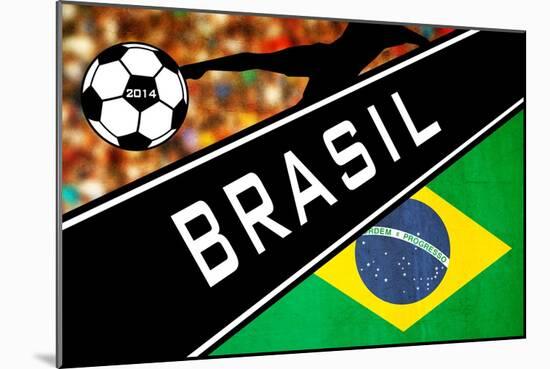 Brazil 2014 - Brazil-null-Mounted Poster