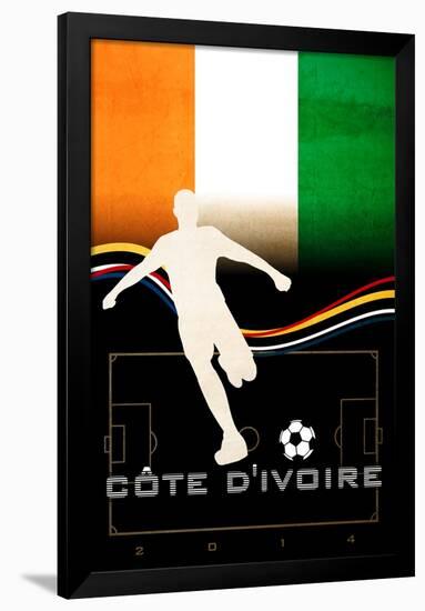 Brazil 2014 - Cote d'Ivoire-null-Framed Poster