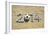 Brazil 2014 Soccer Football World Cup Message on Sand-LazyLlama-Framed Photographic Print