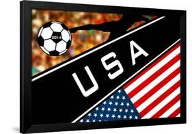 Brazil 2014 - USA-null-Framed Poster