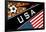 Brazil 2014 - USA-null-Framed Poster