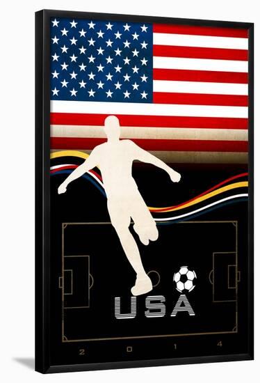 Brazil 2014 - USA-null-Framed Poster